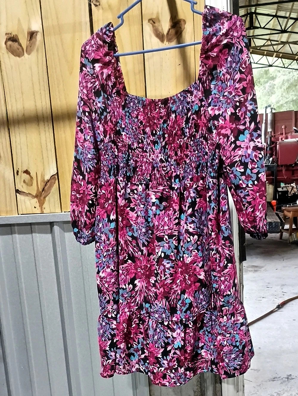 Nanette Lepore Floral Mini Dress in Pink & Blue Like New